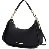 MKF Collection Shoulder Bag for Women, Vegan Leather Hobo Crossover Fashion Handbag Purse