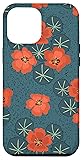iPhone 12 Pro Max Red and Green Wildflowers Floral
