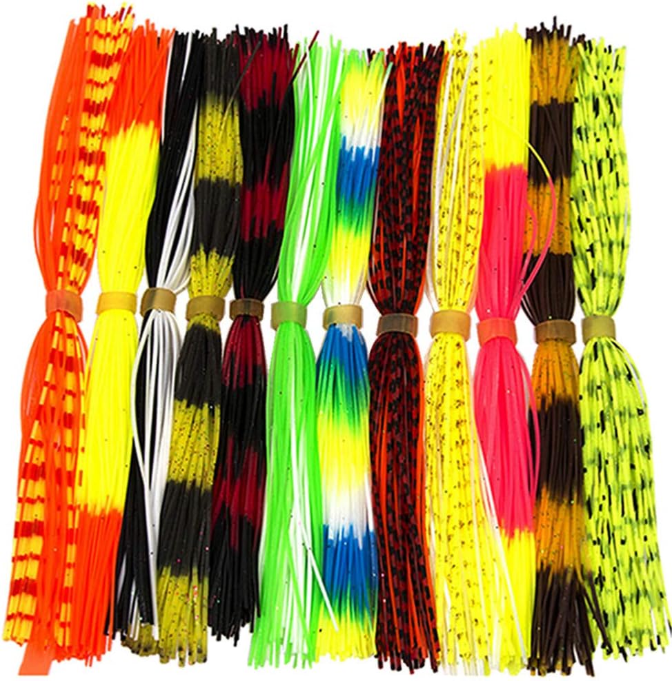 Silicone Jig Skirts Rubber Jig Lures Skirt DIY