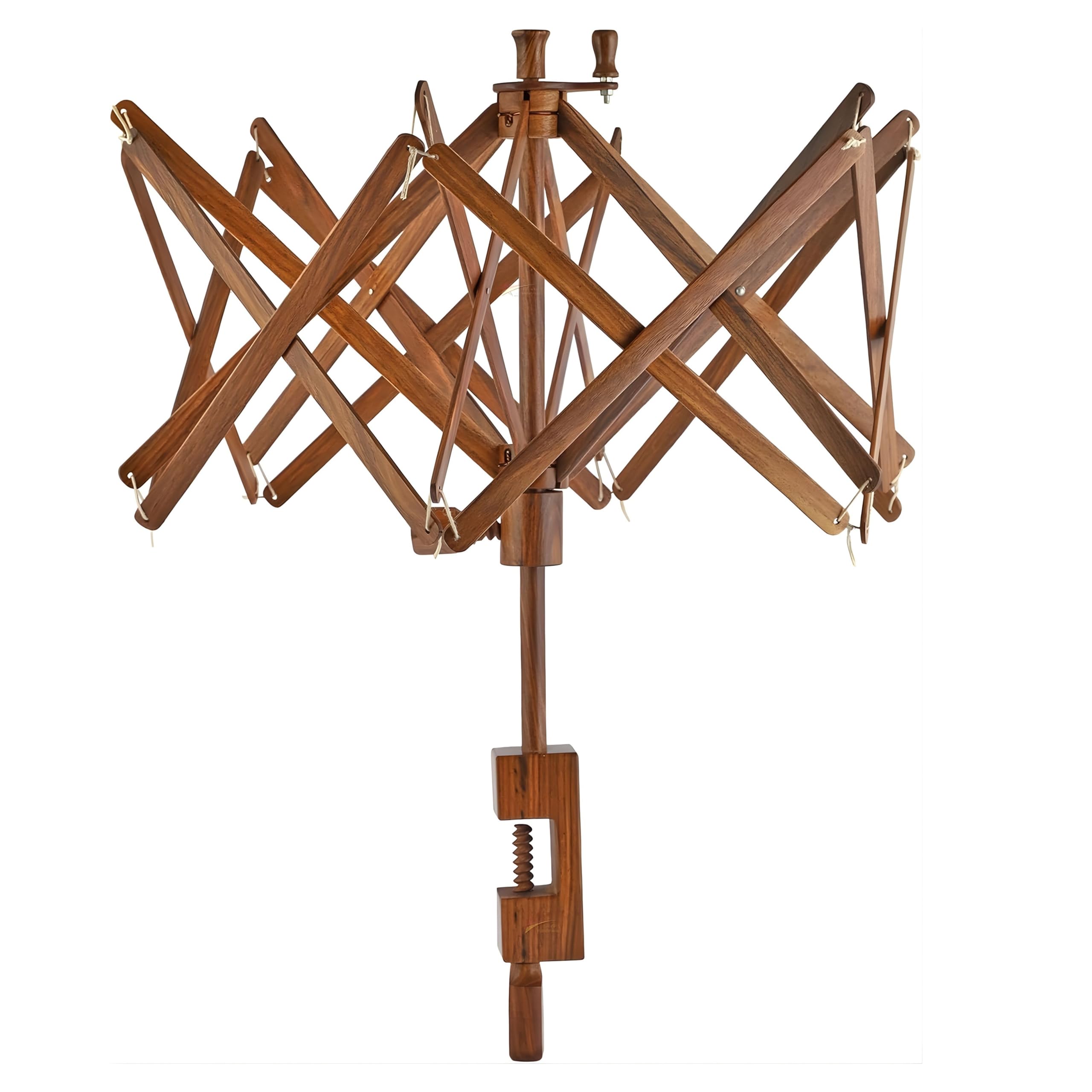 Wooden Umbrella Yarn Swift Winder for Crocheting – Adjustable Yarn Skein Winder, Handcrafted Yarn Holder for Knitting & Crochet Projects Premium Wooden Construction – Made from Durable