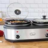 Quest Triple Slow Cooker Buffet Server 7.5L 3 x 2.5L Ceramic Pots view 2