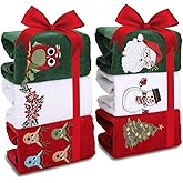 housewife cabinets Large Size Christmas Hand Towels for Bathroom 15 x 24 inch Pack of 6, Cotton Christmas Kitchen Towels, Decorative Holiday Towels Sets