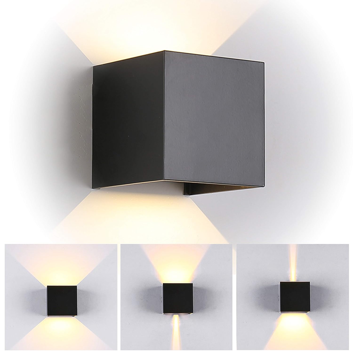 Applique Murale LED Moderne 7W - 2 Pièces Aluminium, Blanc Chaud 3000K Pour Salon, Chambre, Couloir