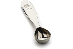 RSVP International Endurance Kitchen Collection Measuring Tools, Dishwasher Safe, Yeast, 2.25-Teaspoons, Stainless Steel