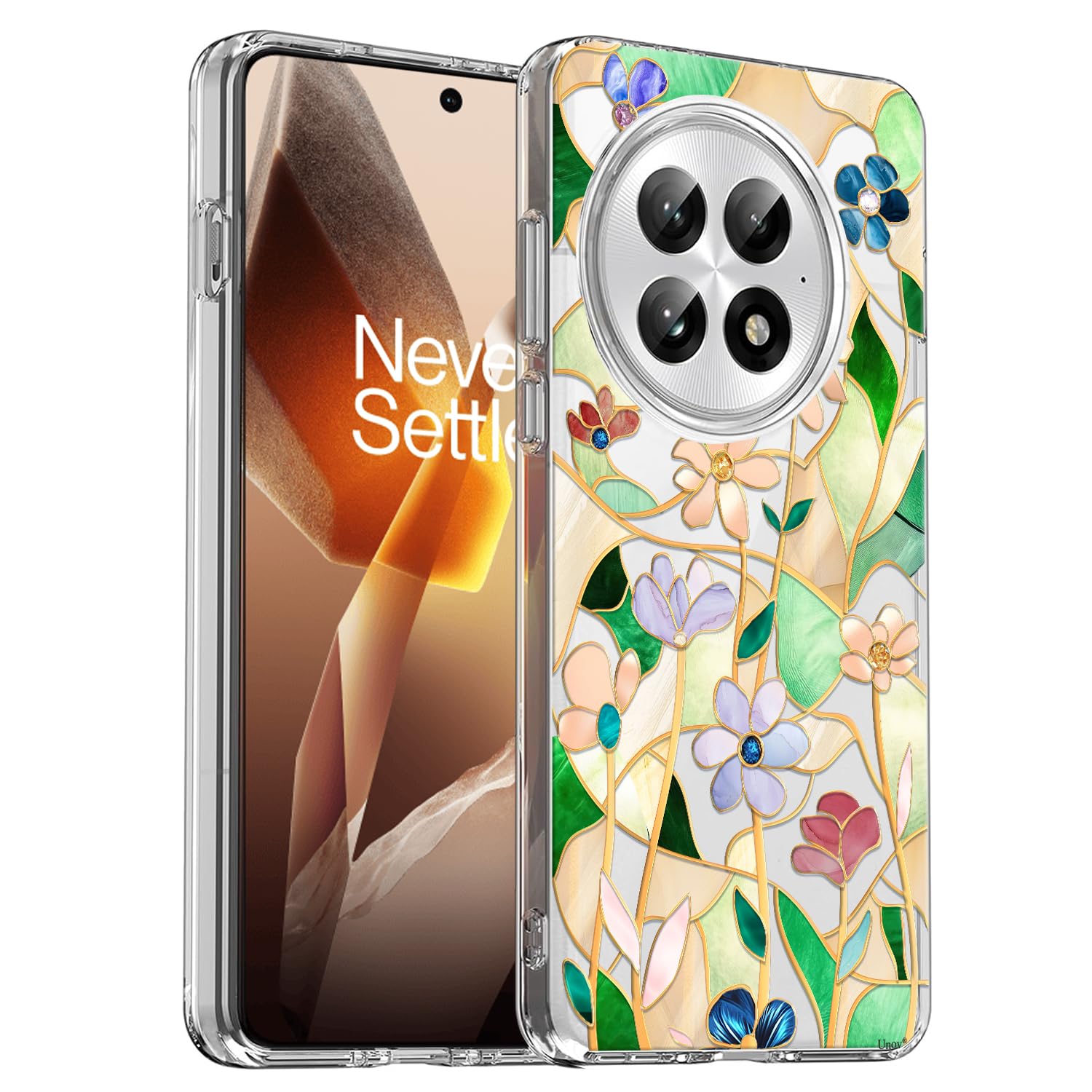 Unov Case Compatible with OnePlus 13R 5G Clear with