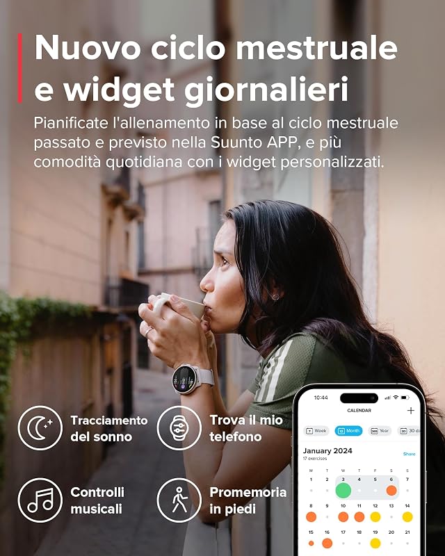 Race S Orologio Sportivo Donne Uomo, GPS Running Activity Tracker, Bi-Band GNSS, Offline Map, AMOLED Touch Schermo, Smartwatch Cardiofrequenzimetro Altimetro, 95+ Sports, Autonomia 13 Giorni