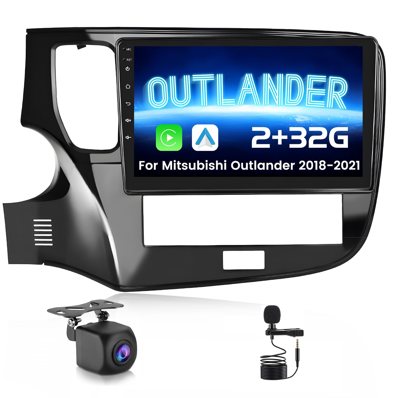 Photo 1 of [2G+32G] Android Car Radio for Mitsubishi Outlander 2018 2019 2020 2021, 10.1" Touch Screen Upgrade with Wireless Carplay Android Auto/GPS/WiFi/Bluetooth/26UI/Voice Control/Backup Camera