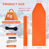 Kensbro Orange Polyethylene Deer Drag Sled | Hunting Fishing Firewood Garden view 2
