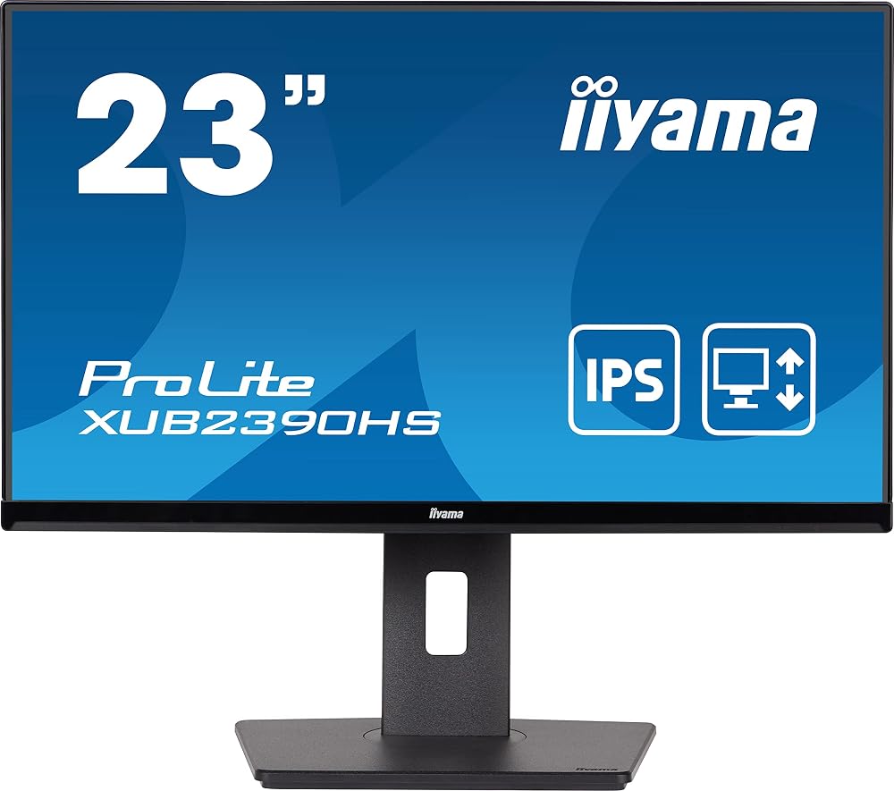 Iiyama XUB2390HS-B5 23 inch IPS Full HD 1080p 60Hz HDMI VGA DVI Monitor HAS