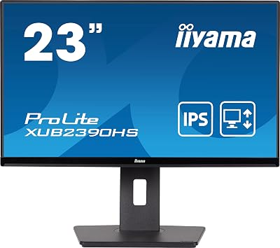 Iiyama XUB2390HS-B5 23 inch IPS Full HD 1080p 60Hz HDMI VGA DVI Monitor HAS