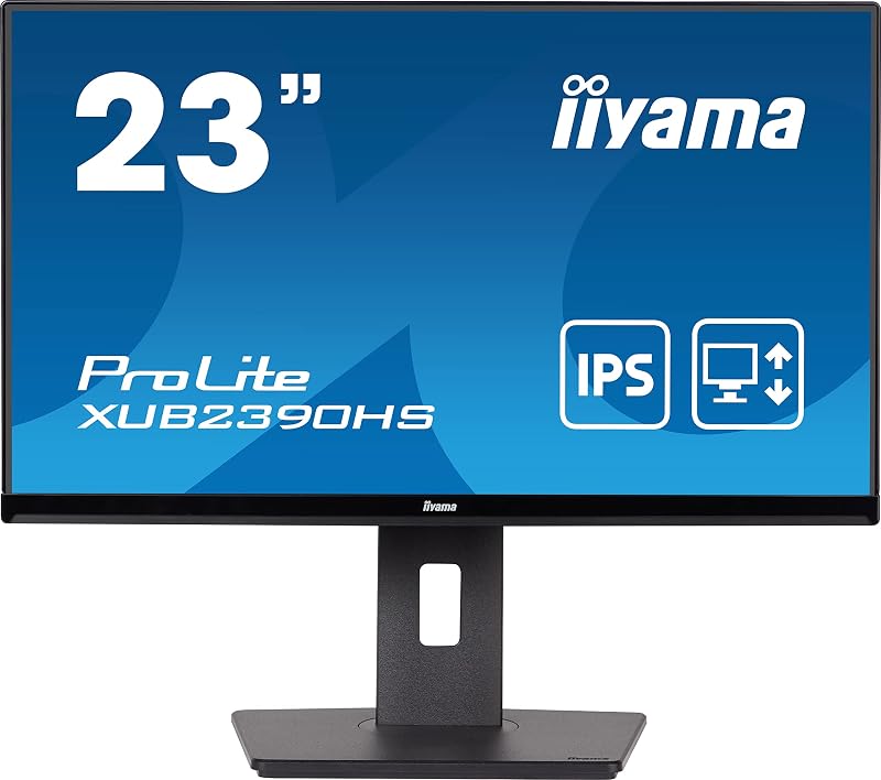 Iiyama XUB2390HS-B5 23 inch IPS Full HD 1080p 60Hz HDMI VGA DVI Monitor HAS