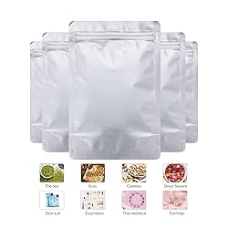 LZLPACKING 100 Pieces resealable Mylar Bags with