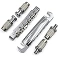 Tune-o-matic Bridge and Tailpiece with Studs Set Fit for SG Les Paul LP Electric Guitar Replacements, Chrome