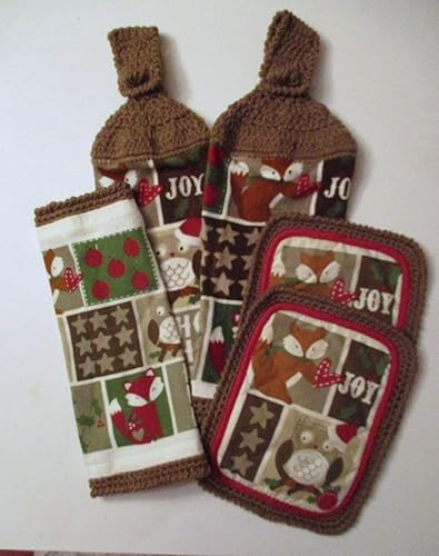 Amazon Com Owl Fox Squirrel Woodland Themed Christmas 5 Pc