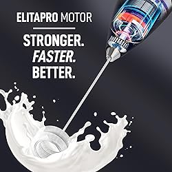 ElitaPro Powerful Milk Frother Wand - Handheld
