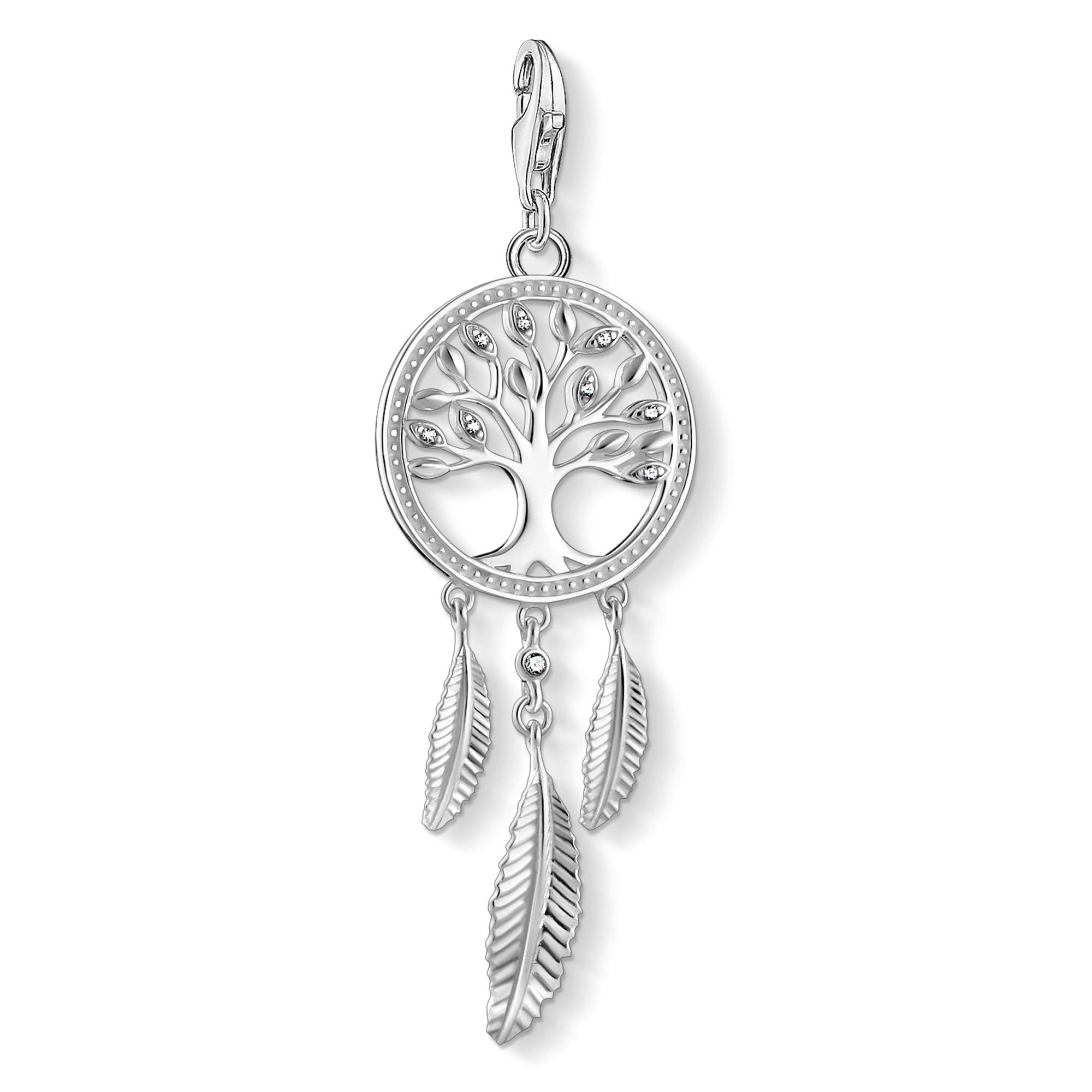 Thomas Sabo Women Sterling Silver Cubic Zirconia Key Chain - 1845-051-14 — image 1