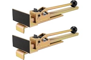 DIFFCAR Flooring Jacks 2PCS with Scratch-Resistant Felt Pads, Hardwood Floor Jack, Laminate & Vinyl Plank Flooring Tool, Floor Gap Fixer for Wood Floors, Deck Board Straightening, Protect Floor from Scratches
