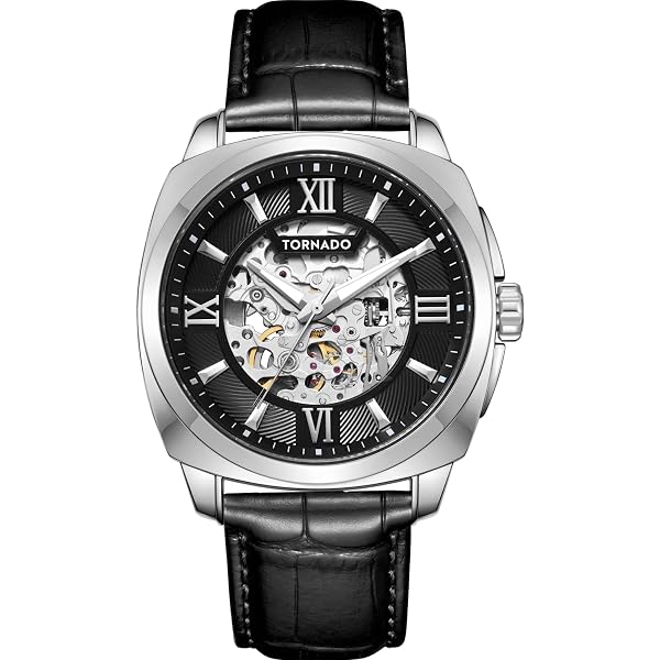 Amazon.com: Zeppelin Captain's Line Skeleton Leather Automatic