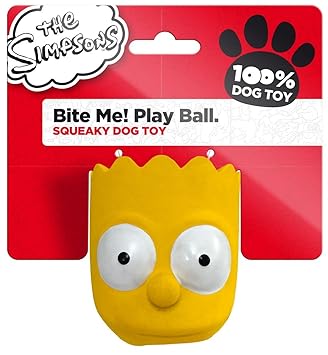 Die Simpsons Latex Bite Me Play Ball Bart 5 Stuck Amazon De