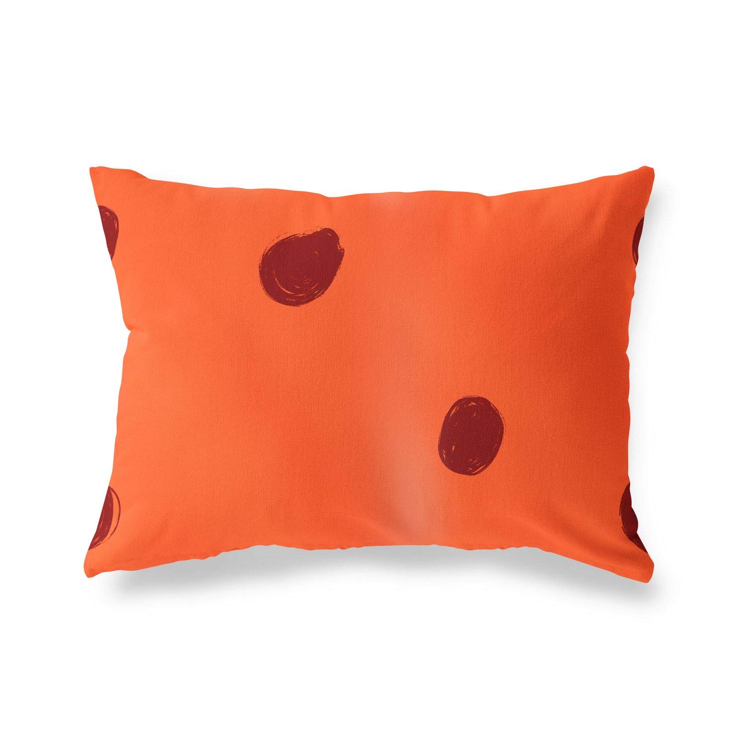 BonaMaison Decorative Cushion Cover, Orange Bordeux Throw Pillow Covers, Home Decorative Pillowcases for Livingroom, Sofa, Bedroom, Size: 45X60 Cm - Designed and Manufactured in Turkey