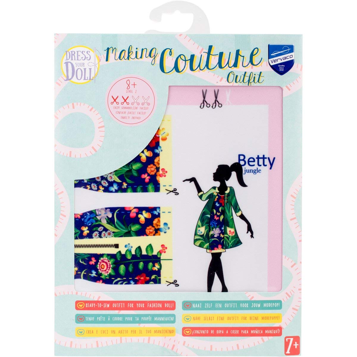 Vervaco Dress Your Doll, Synthetic Fiber, Multi-Colour, 31 x 24 x 1 cm