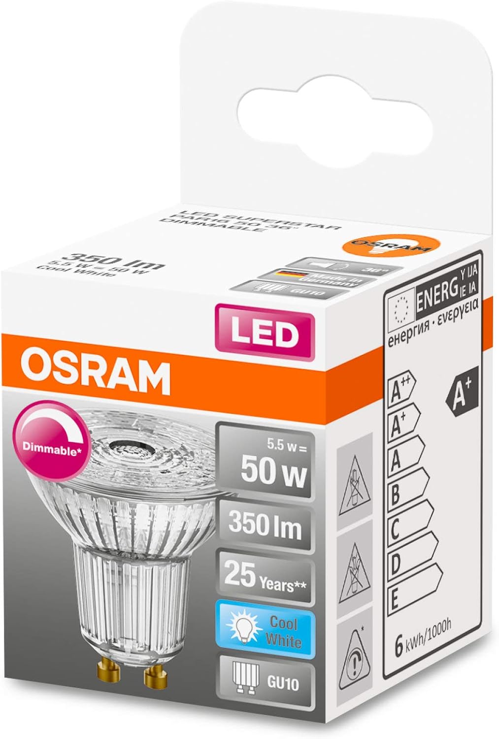 OSRAM Spot LED Reflector lamp, Clear, Single-Pack - Image 3