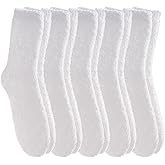 FANZERO Fuzzy Socks for Women Cozy Fluffy Slipper Socks Soft Warm Winter Fleece Plush Sleeping Gift Socks