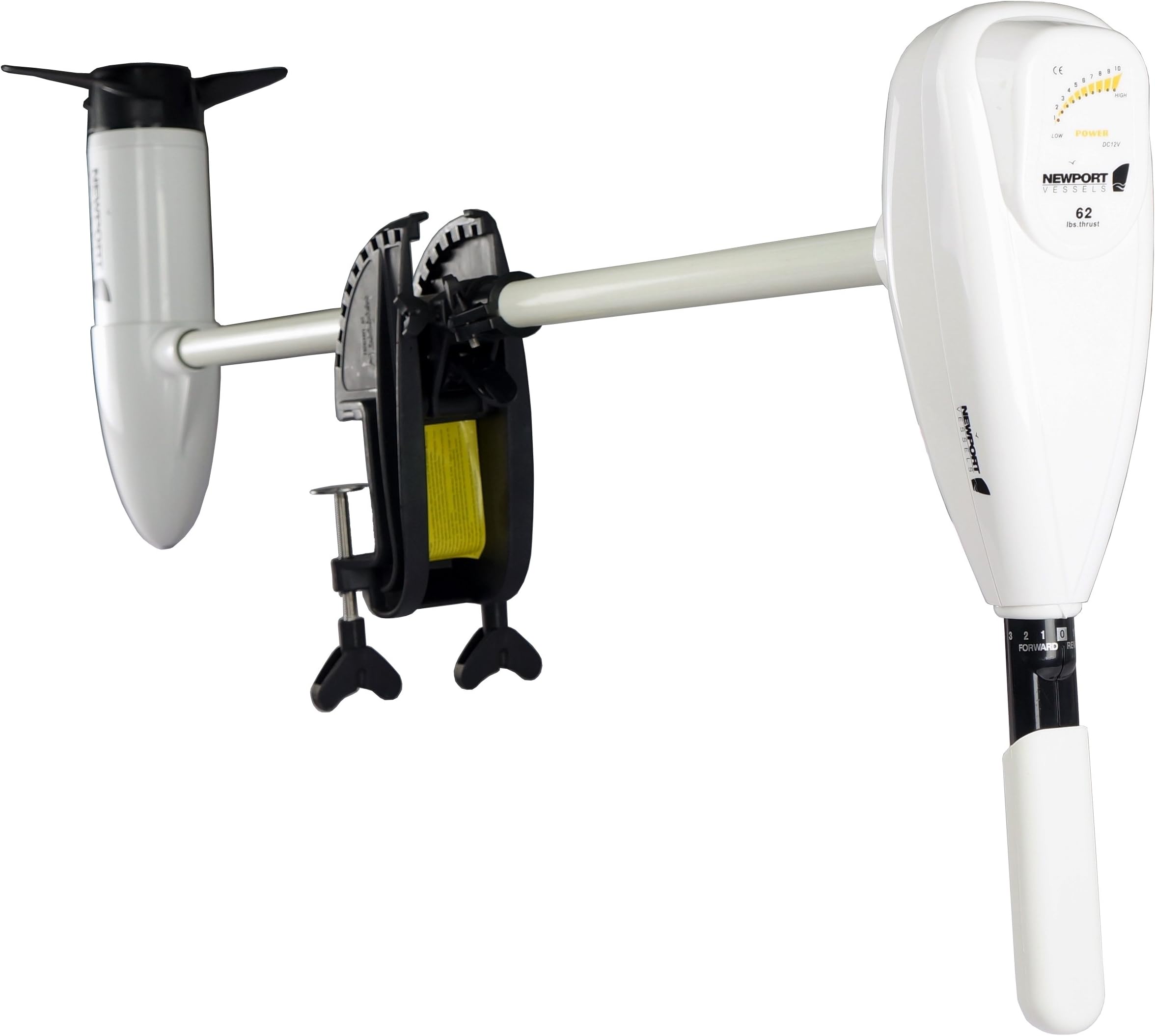 Newport Vessels L-Series 62lb/86lb Thrust Transom Mounted Saltwater Electric Trolling Motor w/LED Battery Indicator (40" Shaft)