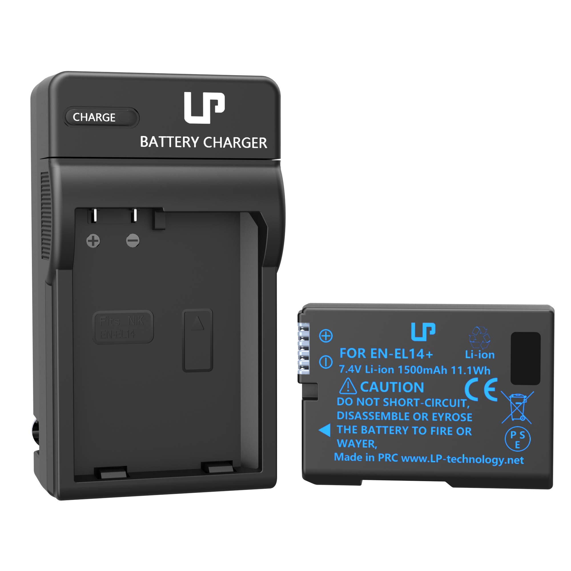 ENEL14 EN EL14a Battery Charger Pack, LP Charger Compatible with Nikon