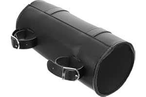 MALUGOGO Motorcycle Tool Bag Small Synthetic Leather Fork Bag Saddlebag Organizer Side Luggage for Vintage