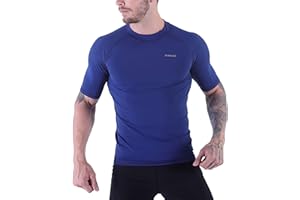 V VICROAD Men's Diving Rash Guard Swim Shirt Loose Fit Athletic Undershirt Quick Dry Surfing Tops UPF 50+