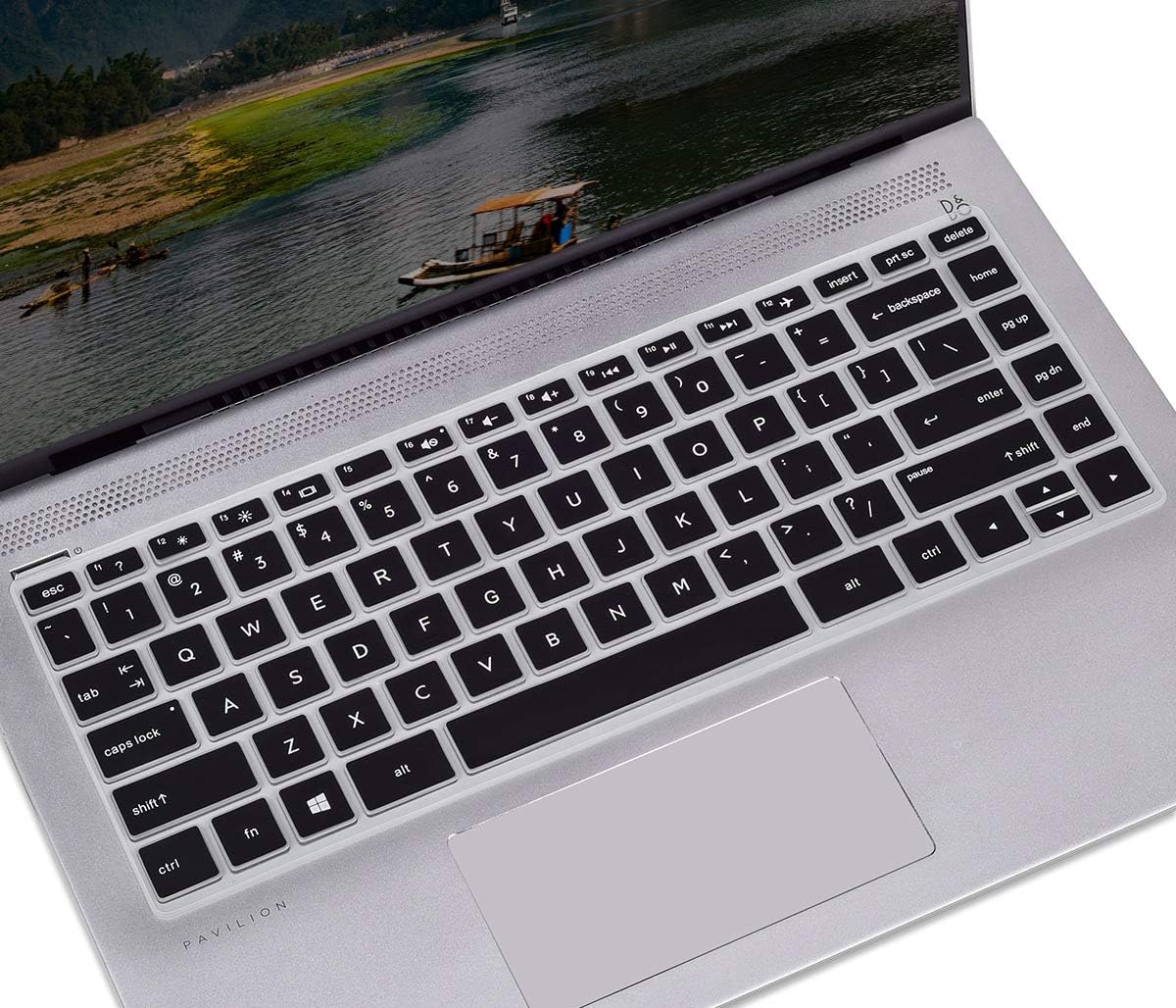 Keyboard Cover for HP Pavilion x360 14 Keyboard Cover Skin for HP Pavilion x360 14M-BA 14M-BF 14M-BW 14M-CD 14-cm 14-CF Series/2019 2018 HP Pavilion 14 Inch Laptop Keyboard Protector Skin, Black
