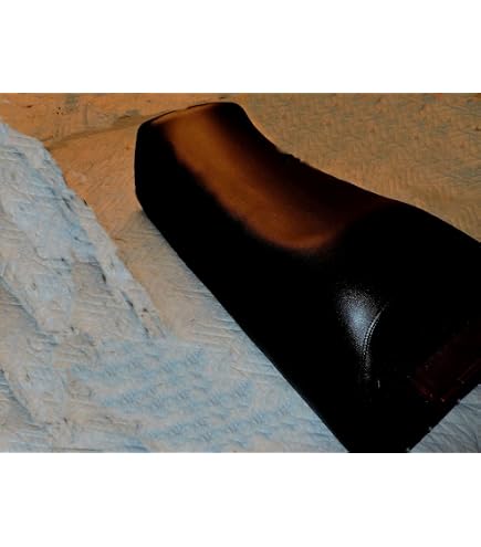 Replacement Seat Cover For Yamaha SRX 340 & 440 1978-1980 - All Black Marine Vinyl, Cold Resistant, DIY Install - View #4