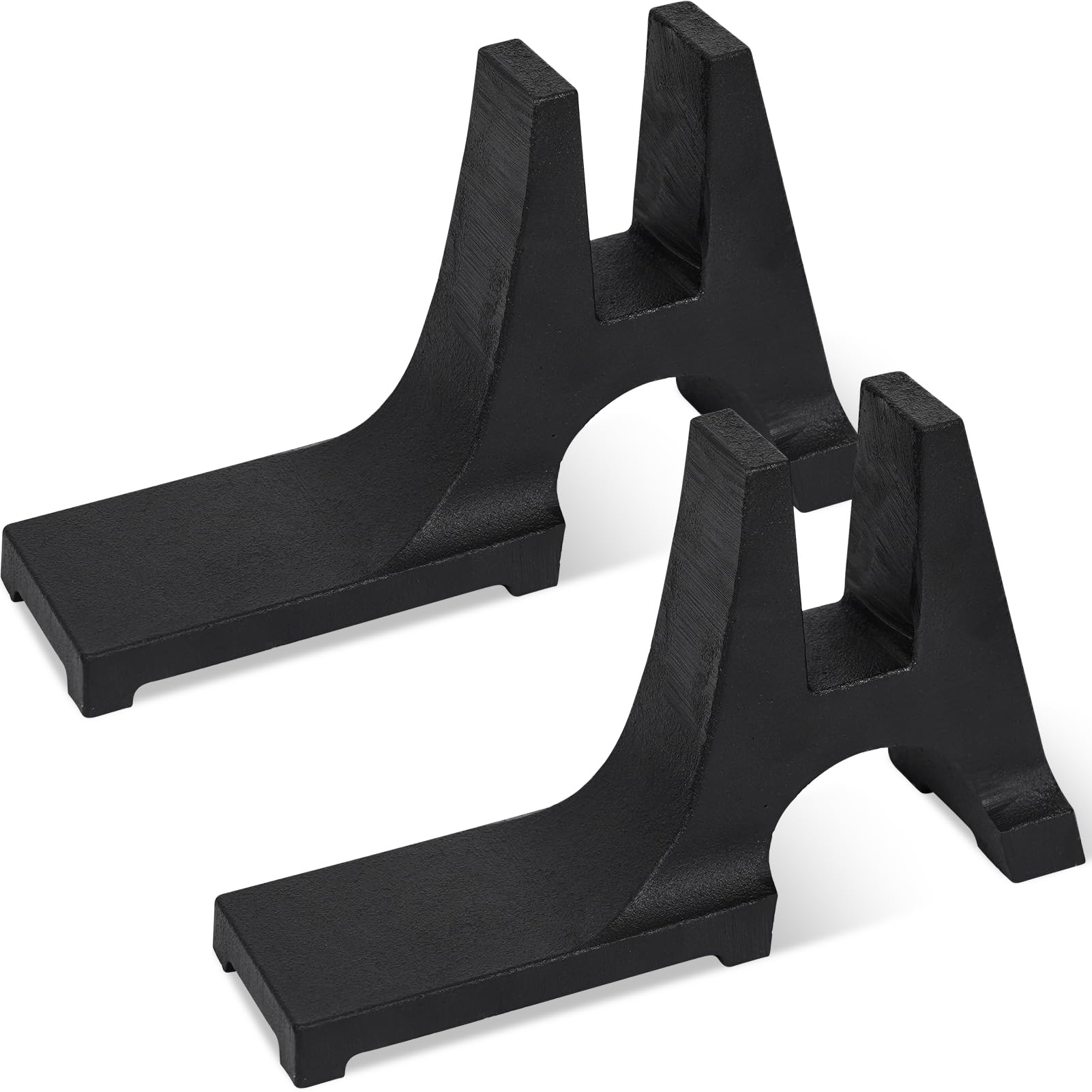 Photo 1 of Zettfuly Fireback Feet Iron Fireplace Fireback Support, Cast Iron Pair of Fireback Support for Fireback Plates - 1 Pair, Black