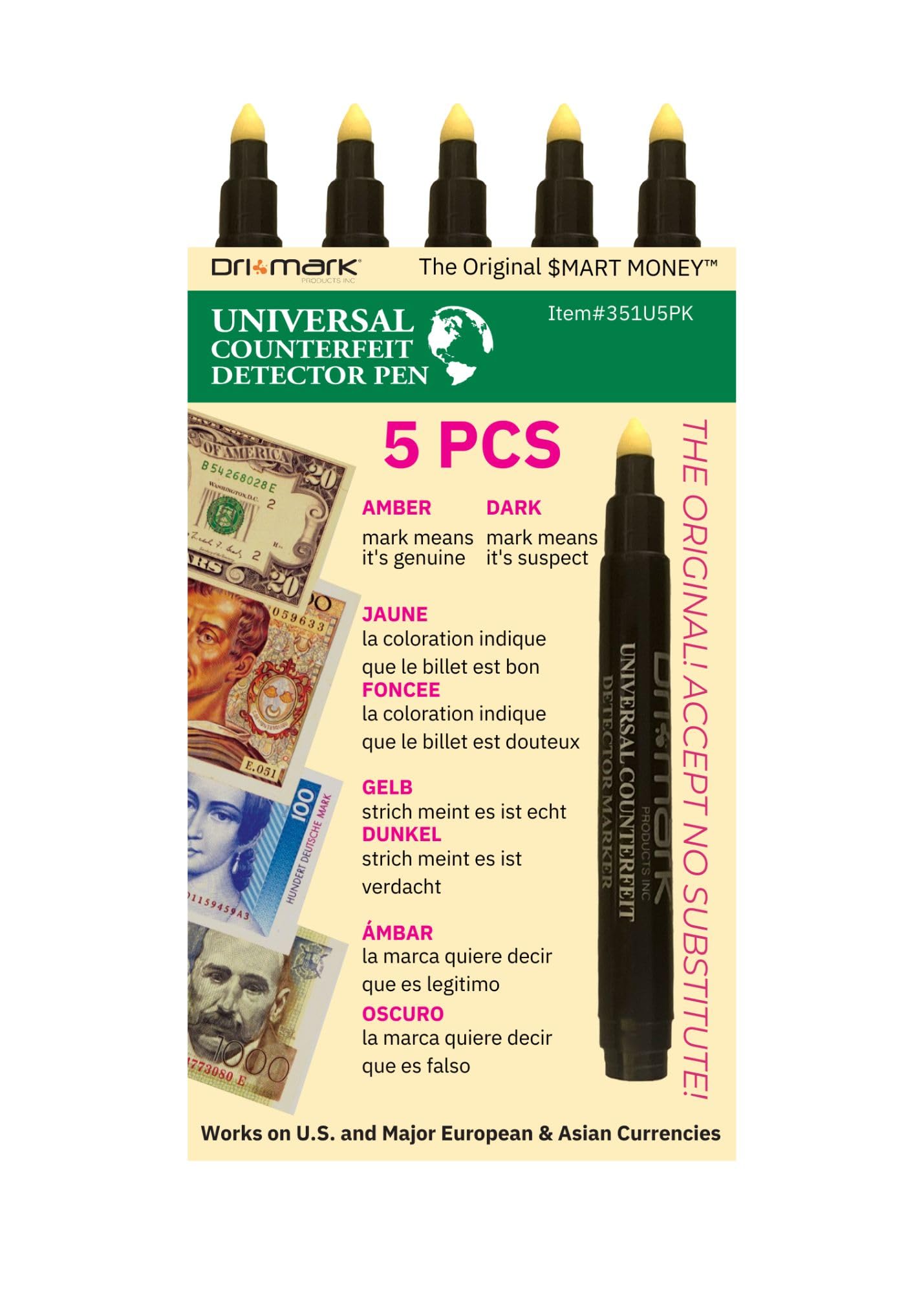 Dri Mark Universal International Counterfeit Pen, 3