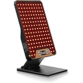 POOKIEGSSRedLight Therapy, Rechargeable InfraredRed Lamp with Triple Chip138LEDs, Adjustable Red Light 630/660 / 850nmDevice with Safety Glasses for Home Office Travel, for Body, for face
