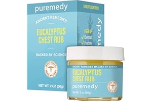 Puremedy Eucalyptus Chest Rub, Homeopathic Remedy to Promote Deep Breathing and Relaxation (2oz)