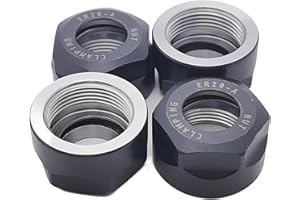 HIM1MY 4pcs ER20-A Collet Clamping Nuts Holes for CNC Milling Chuck Holder Lathe