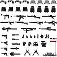 VICVIK Weapons Pack Military Weapons Accessories WWII Soldier Model Toys Military Equipment Battle Blocks Bricks Children's Toys, Compatible with Mini Figure Brick Toy for Boys Age 3＋