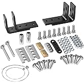 Universal 5th Wheel Bracket Kit 58058 30035 for Full Size Trucks | Compatible with Reese 5th Wheel Trailer Hitches, Replaces 30035 58058 30439, Includes Hardware Spacers, and 10-Bolt Brackets