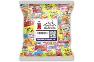 Sour Patch Kids Airheads Bulk Gummy Candy - 2 Pounds - Haribo Gummy Bears - Jolly Rancher Gummies - Skittles Bulk - Pinata Candy Variety Pack - Fun Size Assorted Candy from The LakeHouse
