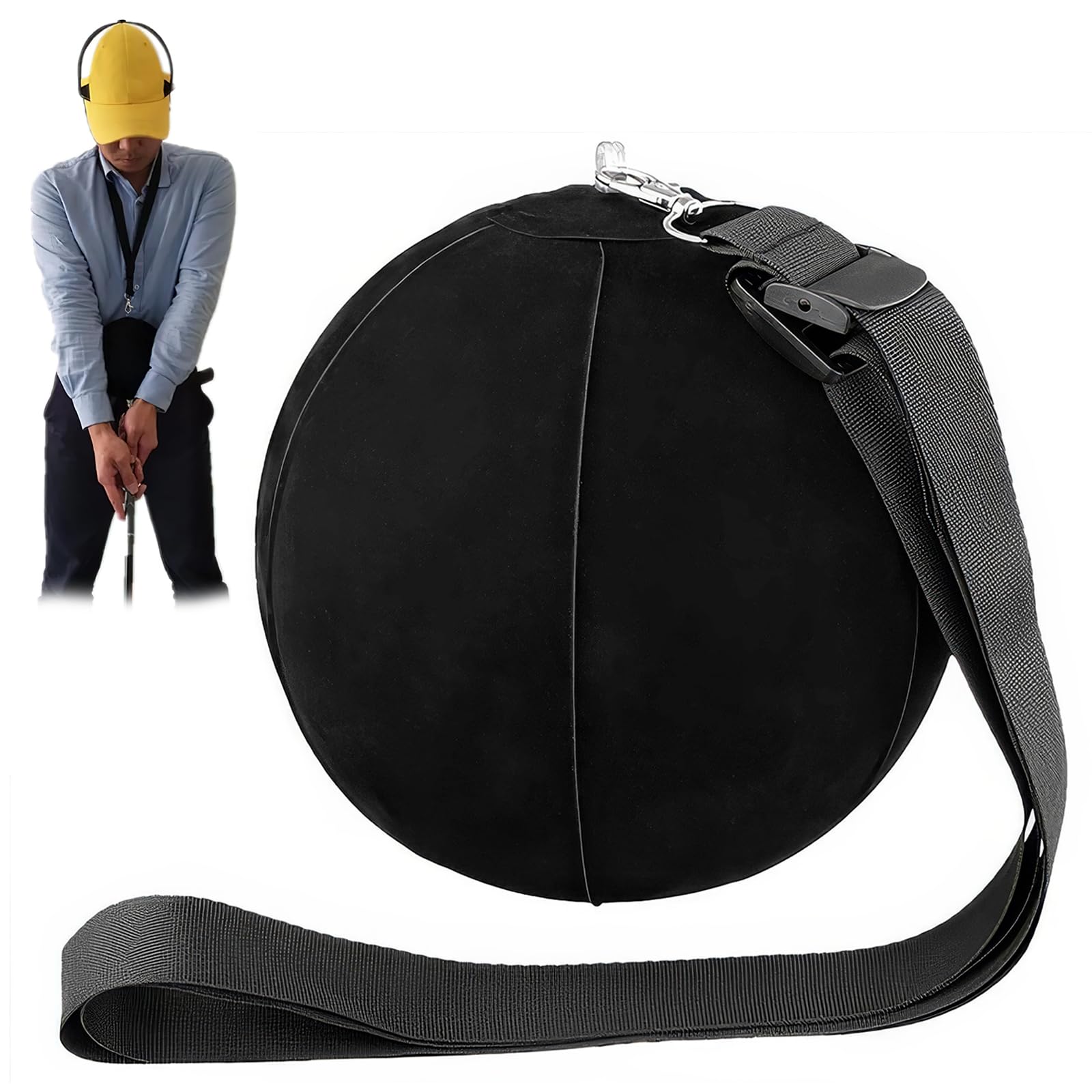 Golf Grip Training Aid, Golf Club Training Grip, Teaching Posture Correction Training Aids Adjustable Intelligent Arm Motion Guide, Golf Swing Training Aid for Golf Beginner Men Women Kids