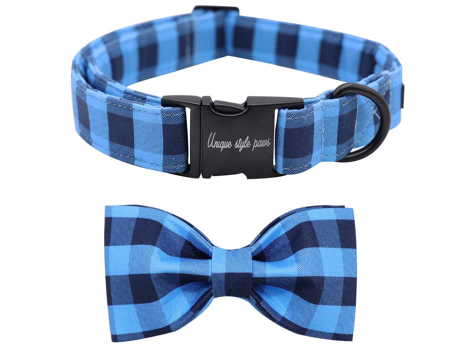 Unique style paws Dog Collar with Removable Bow Tie, Dog Collars with Bow for Small Medium Large Dogs, Bow Tie Dog Collar Adjustable XXS-XL