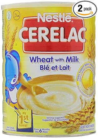 Nestle Cerelac Wheat With Milk 2 2 Pounds 1 Kg 2 Pack Amazon Com Grocery Gourmet Food