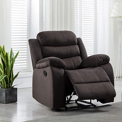 Kingway Modern Fabric Reclining 3-Piece Set, Brown Upholstered