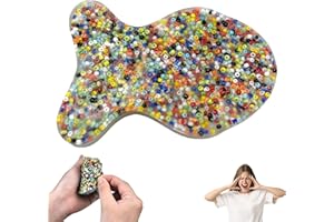 HICYOO Picky Pad Skin Picking Fidget Toy, Silicone Big Picking Pad Reusable Fish 4.2'' x 2.6'' Fidget Toys for Skin Pickers Relax Anxiety Toy for Adults