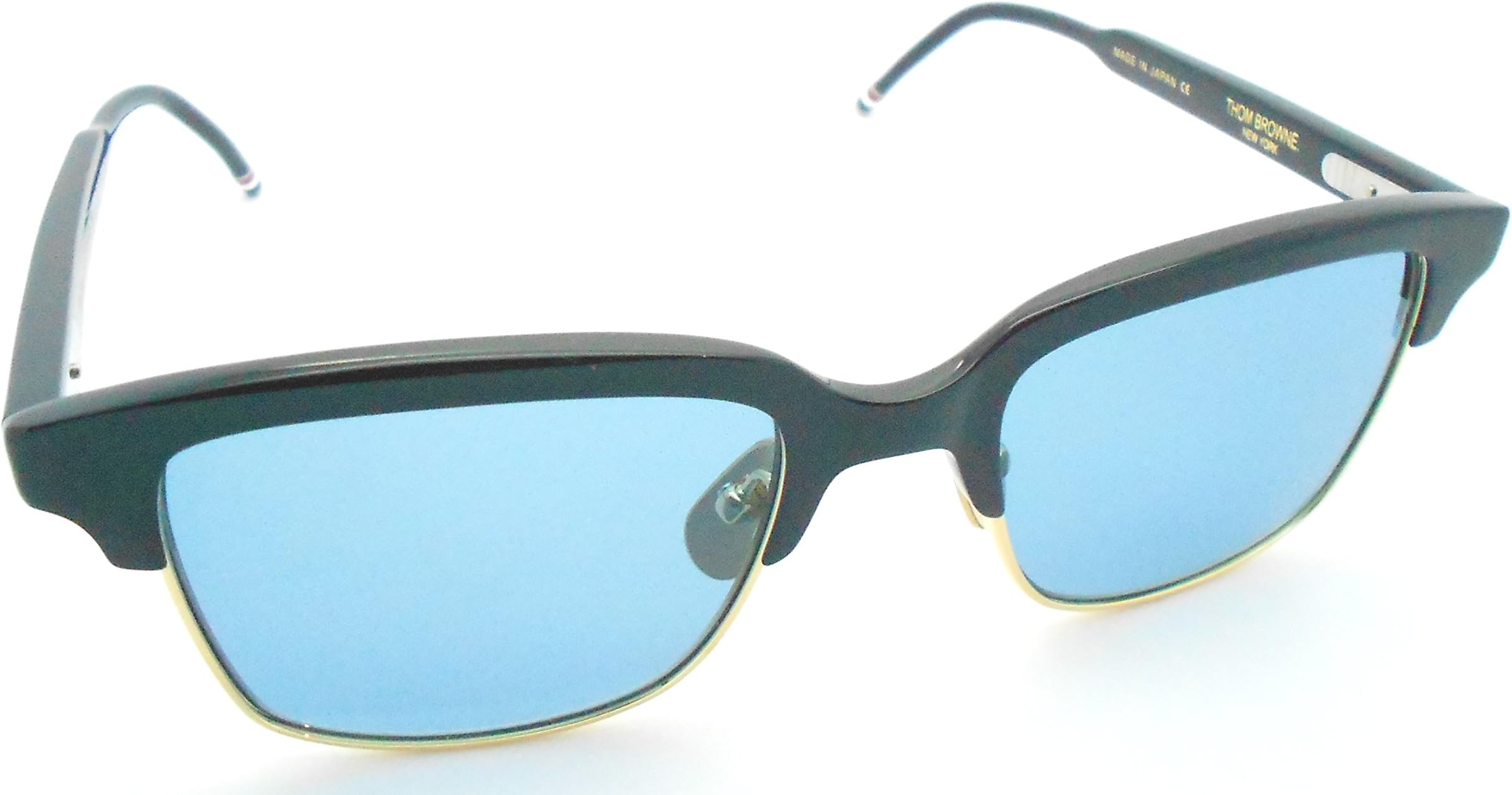 Thom Browne TB-709C NVY/gold Half-rim Sunglasses