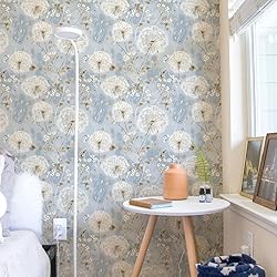Nukofal Floral Peel and Stick Wallpaper Dandelion