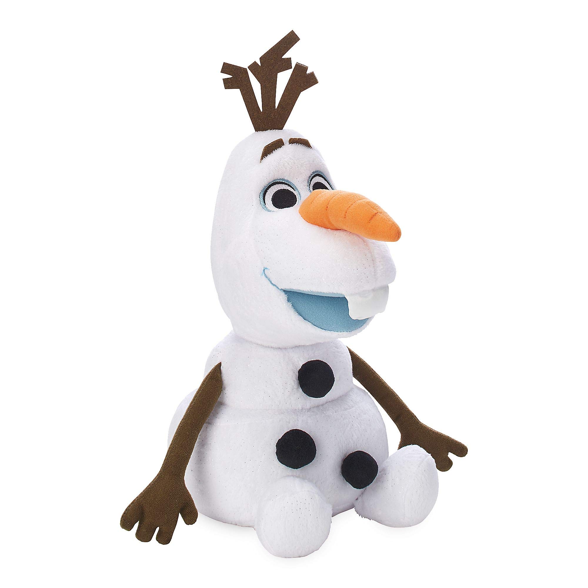 Disney Store Official Olaf Soft Toy, Frozen 2, 38cm/15”, Cuddly Plush Toy Snowman with Shimmery Finish and Embossed Snowflakes, Suitable for All Ages — image 1