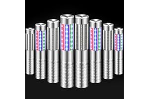 TTLYUGN 8 Pieces RGB LED Strobe Baton Light Rechargeable Bottle Service Sparklers Stick Reusable Champagne Bottle Handheld LED for Club Stage Nightclub Party Concert Event Bar Outdoor - Silver